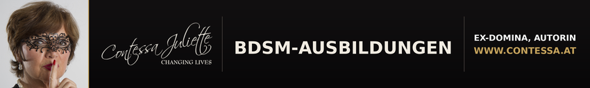 Contessa Juliette, Domina-Ausbildung, Dominus-Ausbildung, BDSM-Ausbildungen